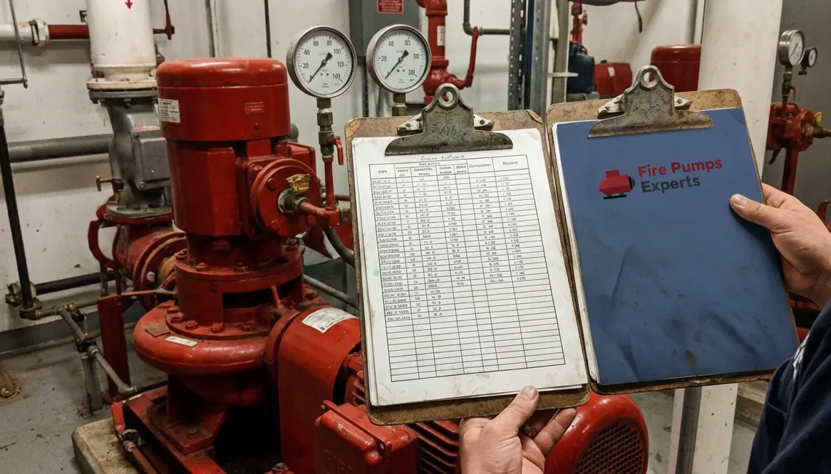 annual fire pump test, fire pump testing, fire pump inspection