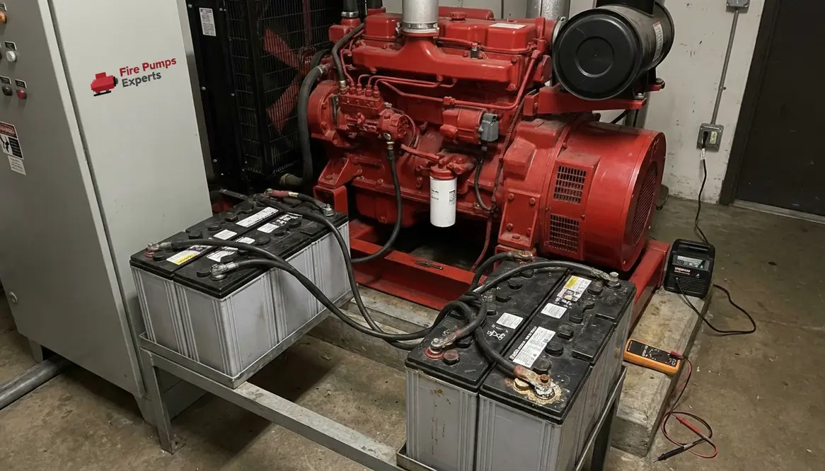 diesel fire pump battery, fire pump battery, diesel fire pump