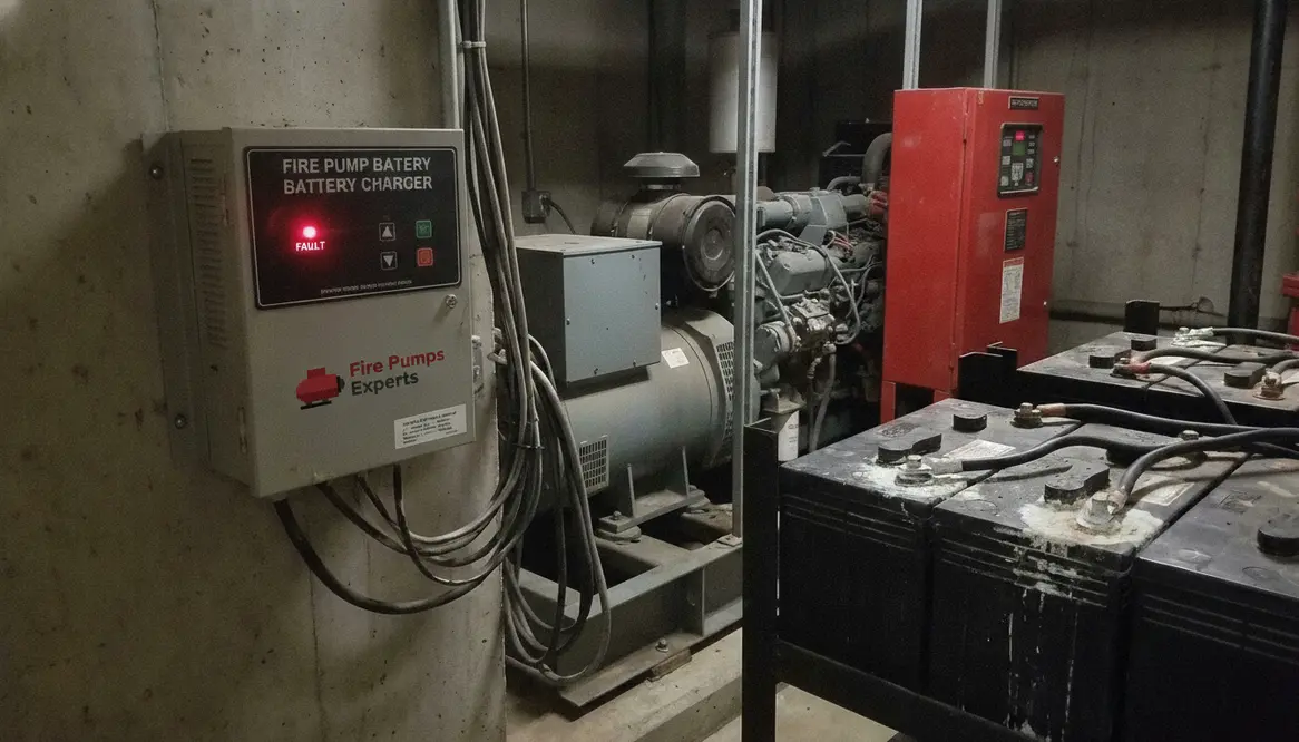 fire pump battery charger, diesel fire pump battery, fire pump controller