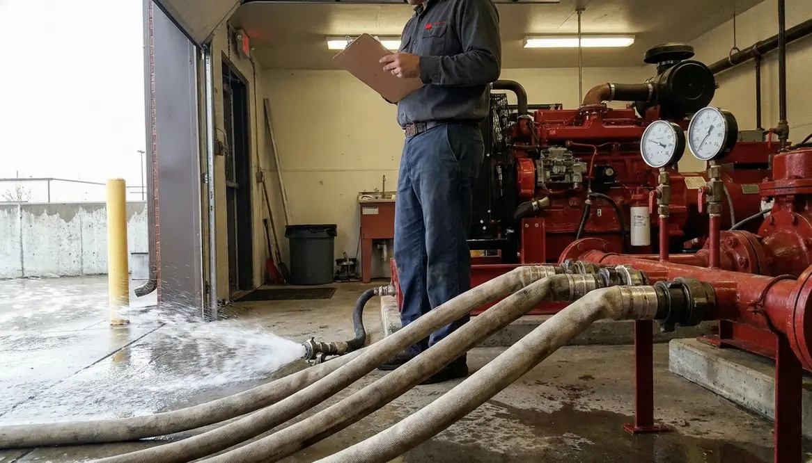 fire pump flow test procedure