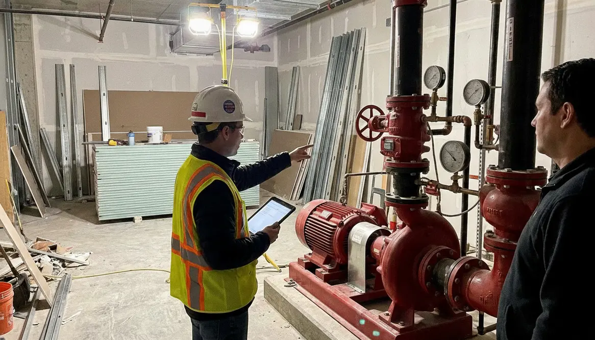 fire pump requirements, fire pump sizing, tenant improvement fire code