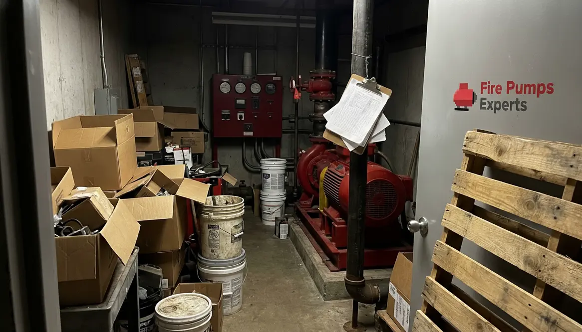 fire pump room code violations