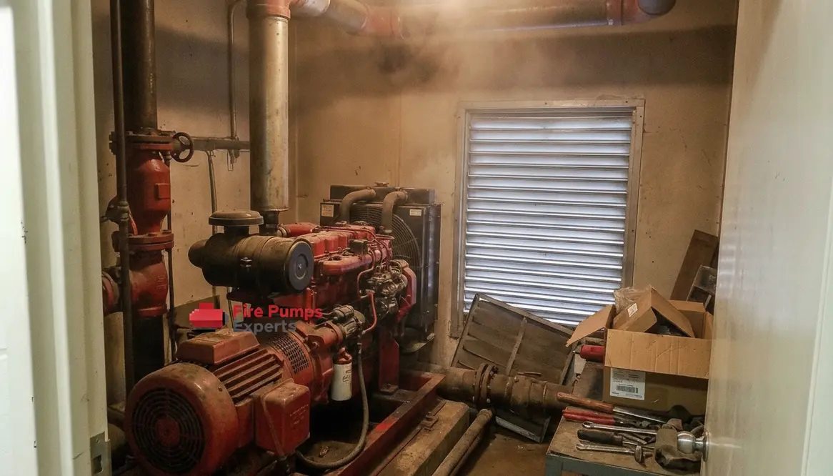 fire pump room ventilation, diesel fire pump, fire pump room requirements