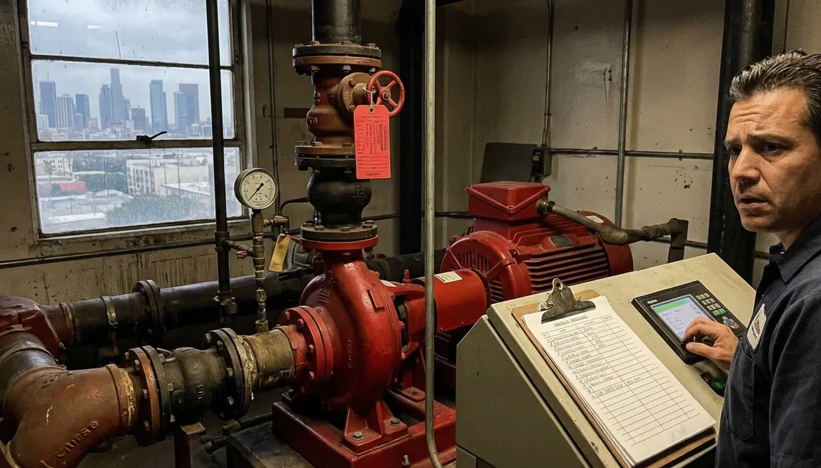 fire pump test failed los angeles