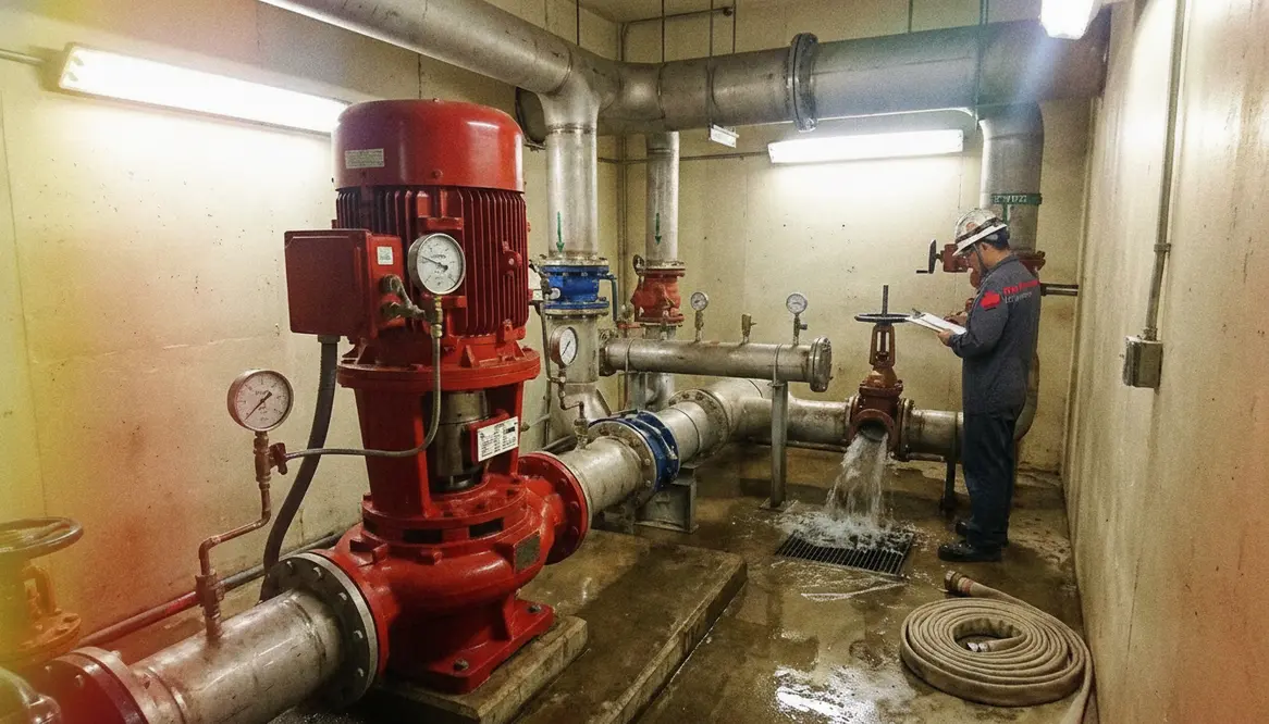 fire pump testing, fire pump flow test, fire pump churn test, NFPA 25 fire pump testing