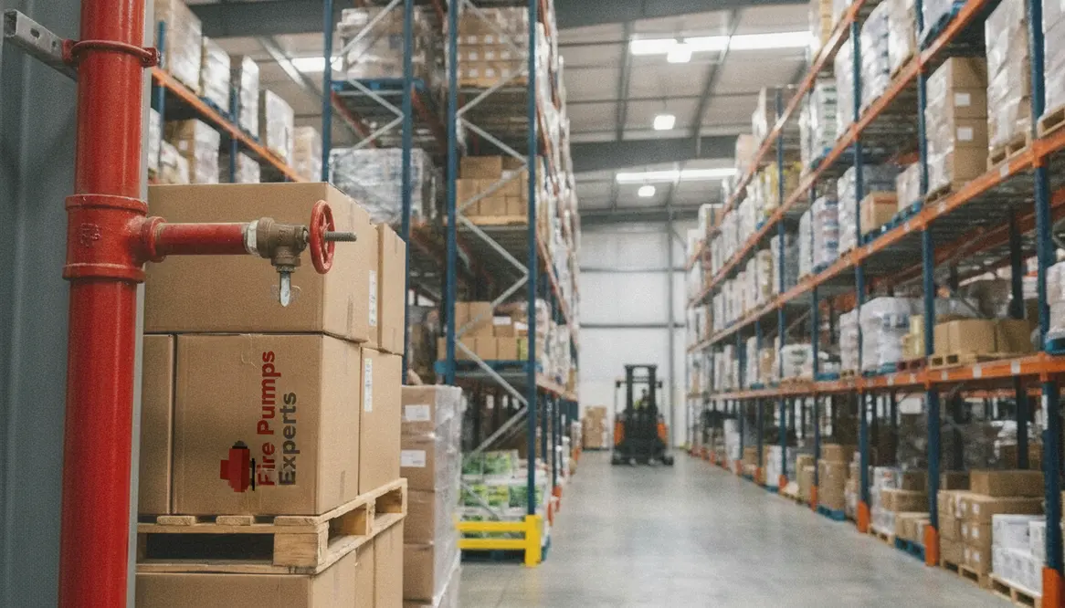 warehouse fire sprinkler requirements, fire pump sizing, fire pump capacity