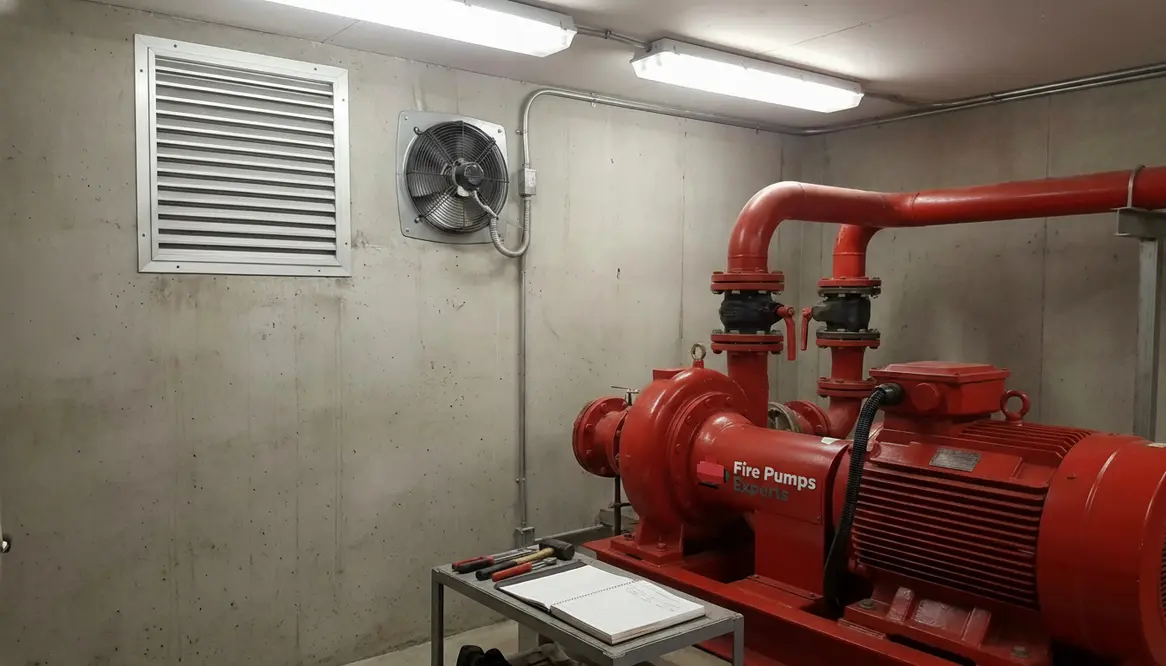 why fire pump rooms need ventilation