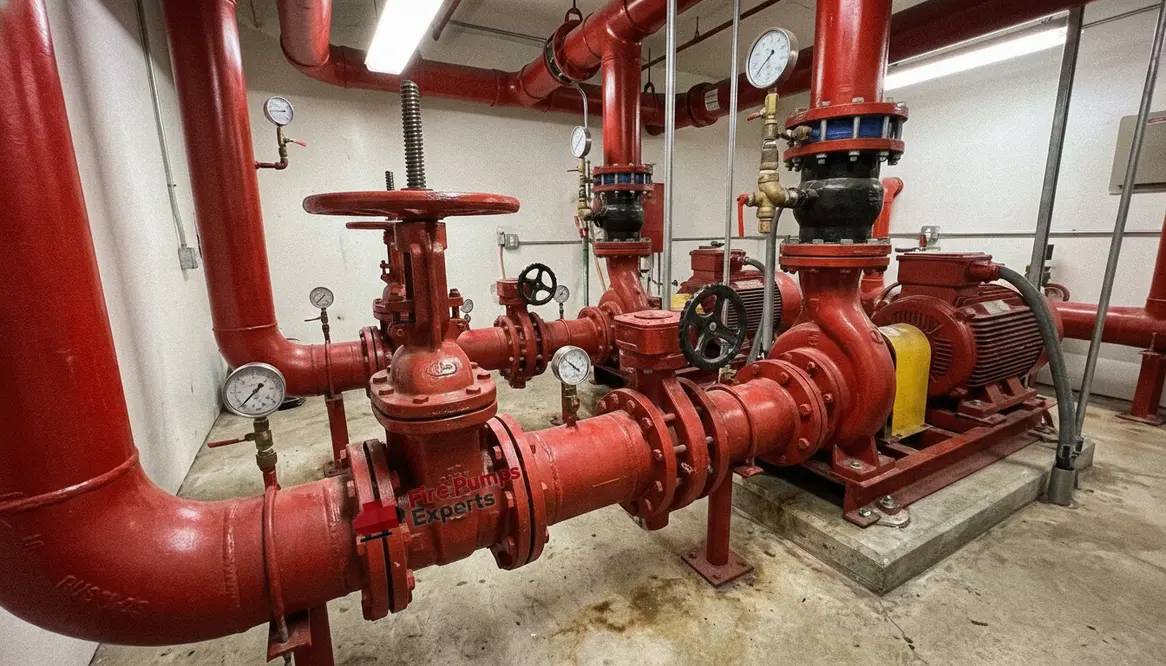 OS&Y valve, butterfly valve, fire pump system