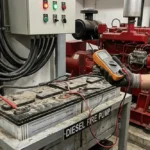 both diesel fire pump batteries weak