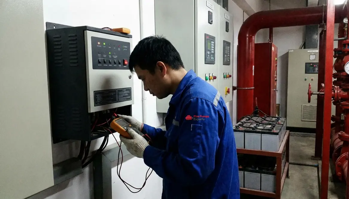 diesel fire pump battery charger failure symptoms