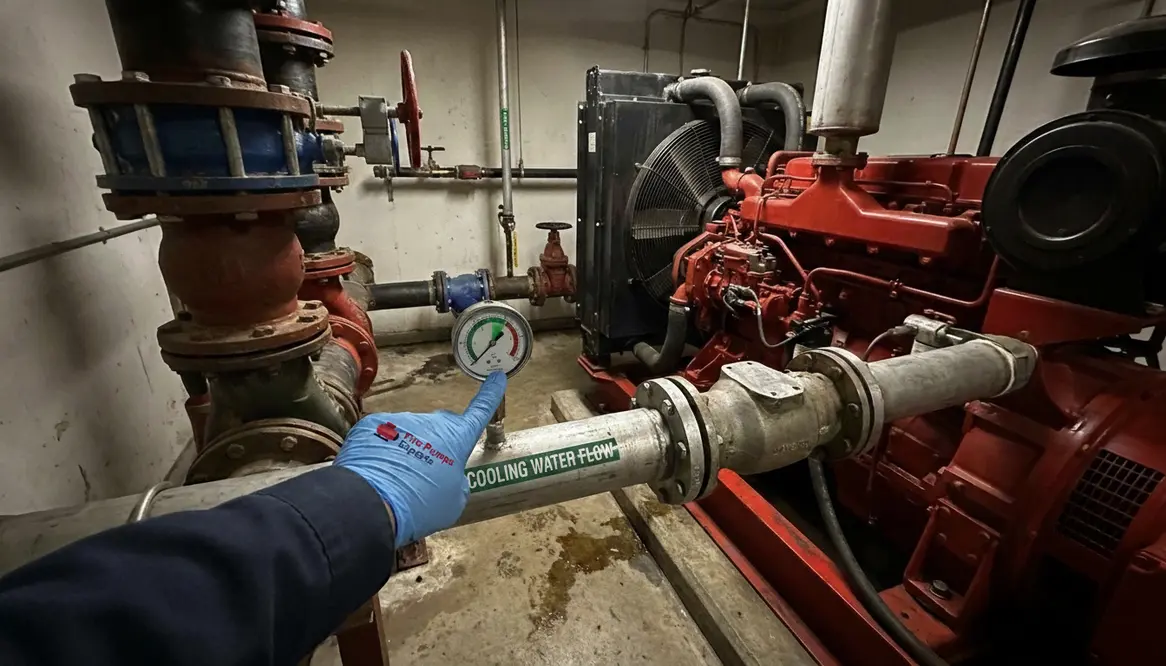 diesel fire pump cooling water flow problem