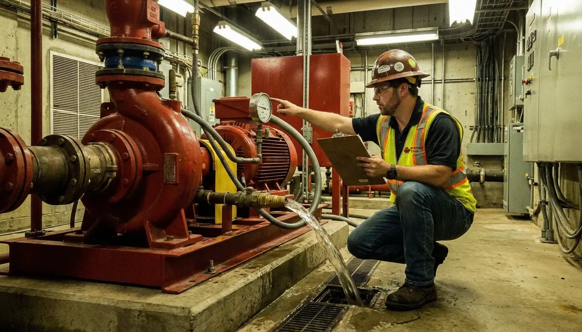 fire pump acceptance test, annual fire pump test, NFPA 20, NFPA 25