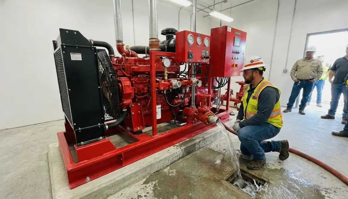 fire pump acceptance test, fire pump commissioning, NFPA 20 testing