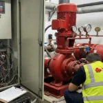 fire pump commissioning, fire pump installation, fire pump testing