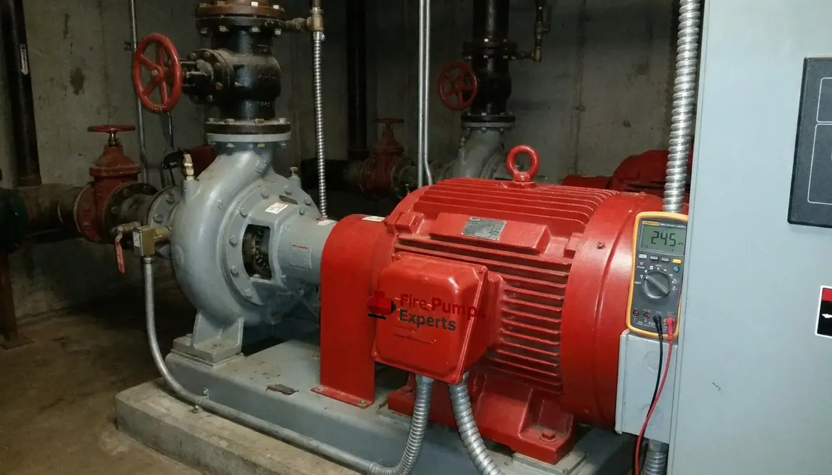 fire pump motor current, fire pump motor, electric fire pump