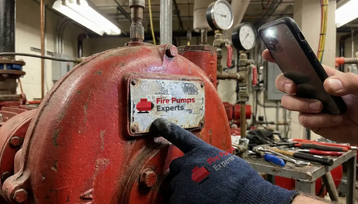 fire pump nameplate unreadable what to do