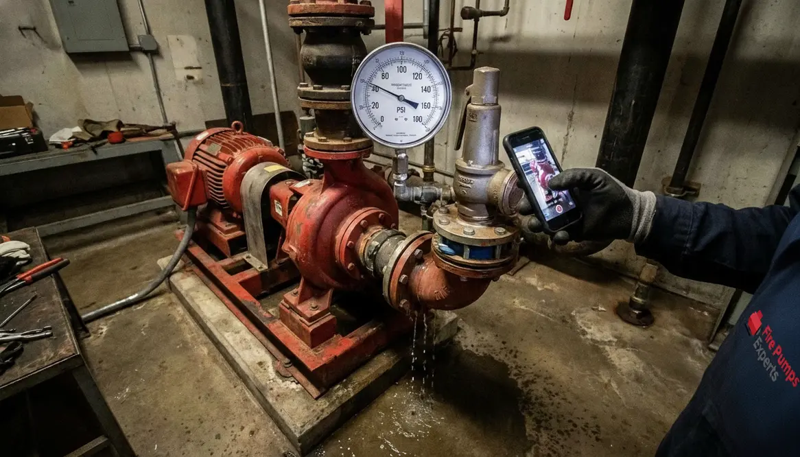 fire pump relief valve setting, fire pump pressure, fire pump troubleshooting