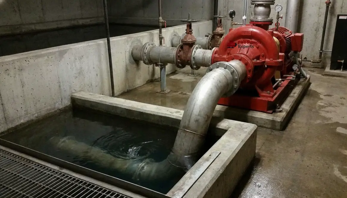 fire pump suction vortex