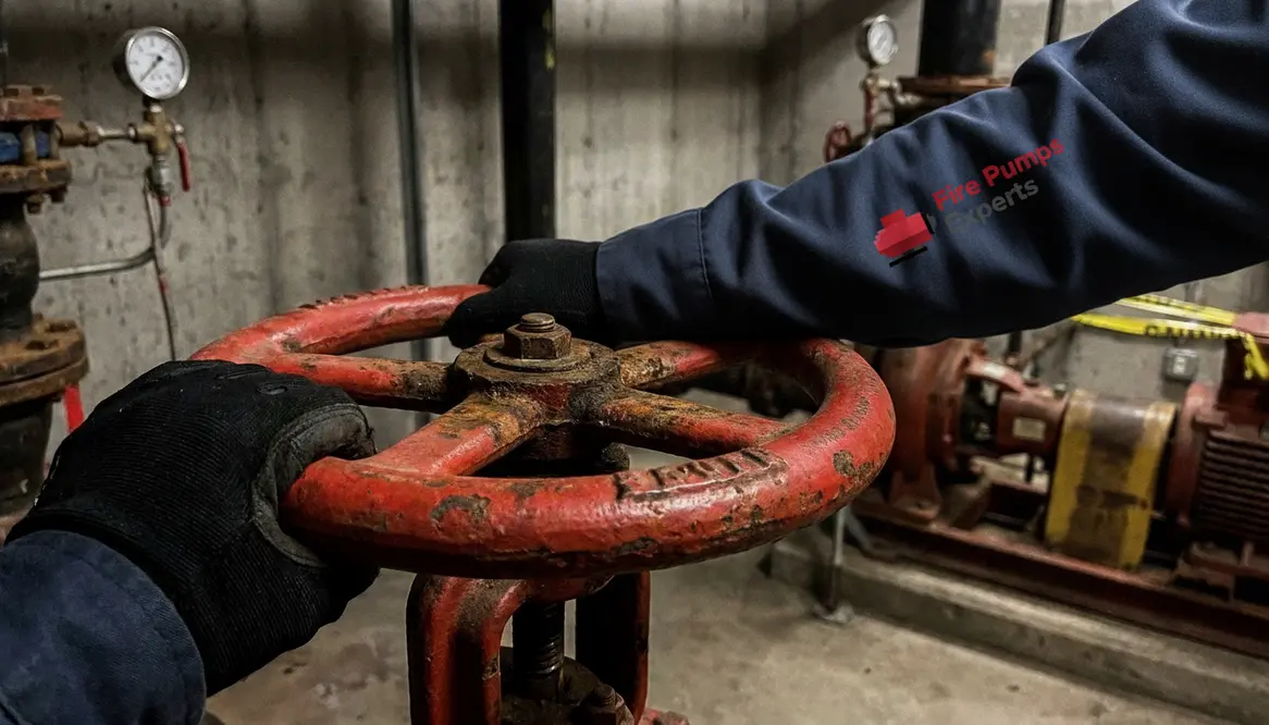 fire pump valve, fire pump maintenance, fire pump inspection