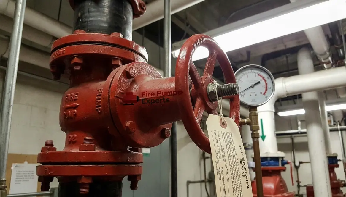 fire pump valve, fire pump pressure, fire pump testing