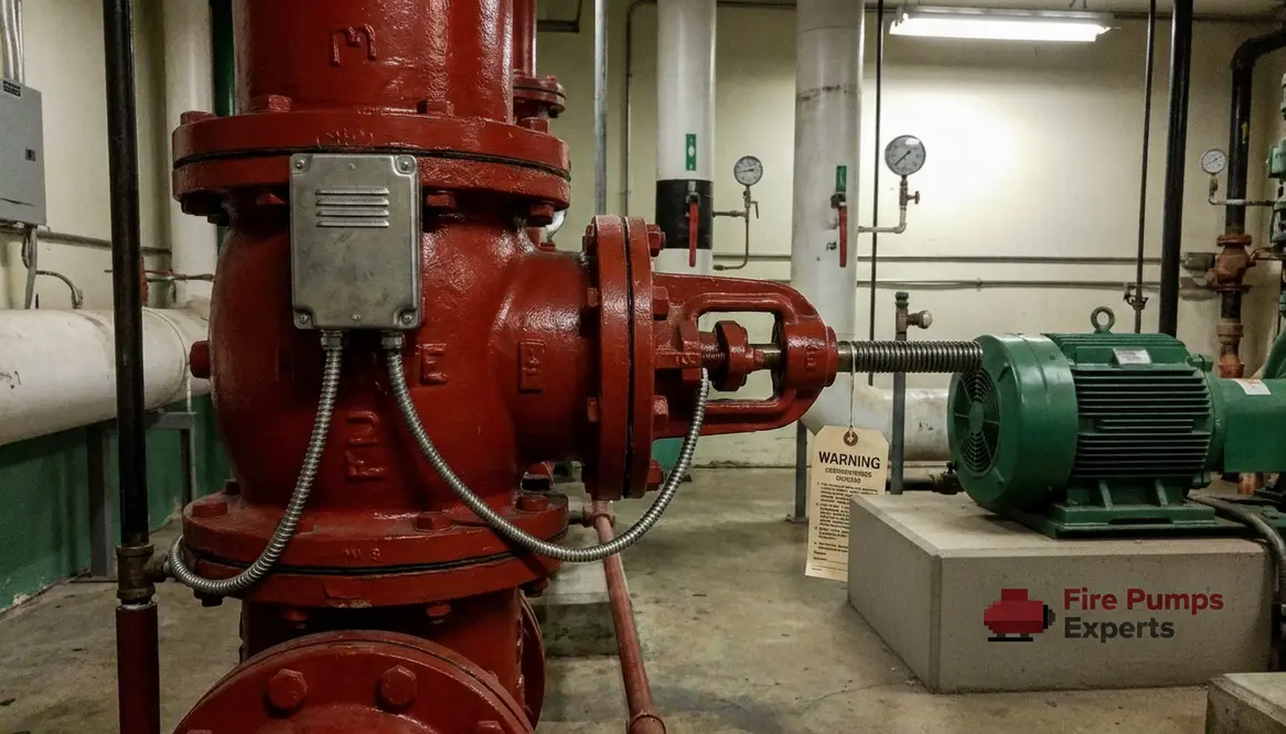 fire pump valve supervision, supervisory switch, fire pump requirements