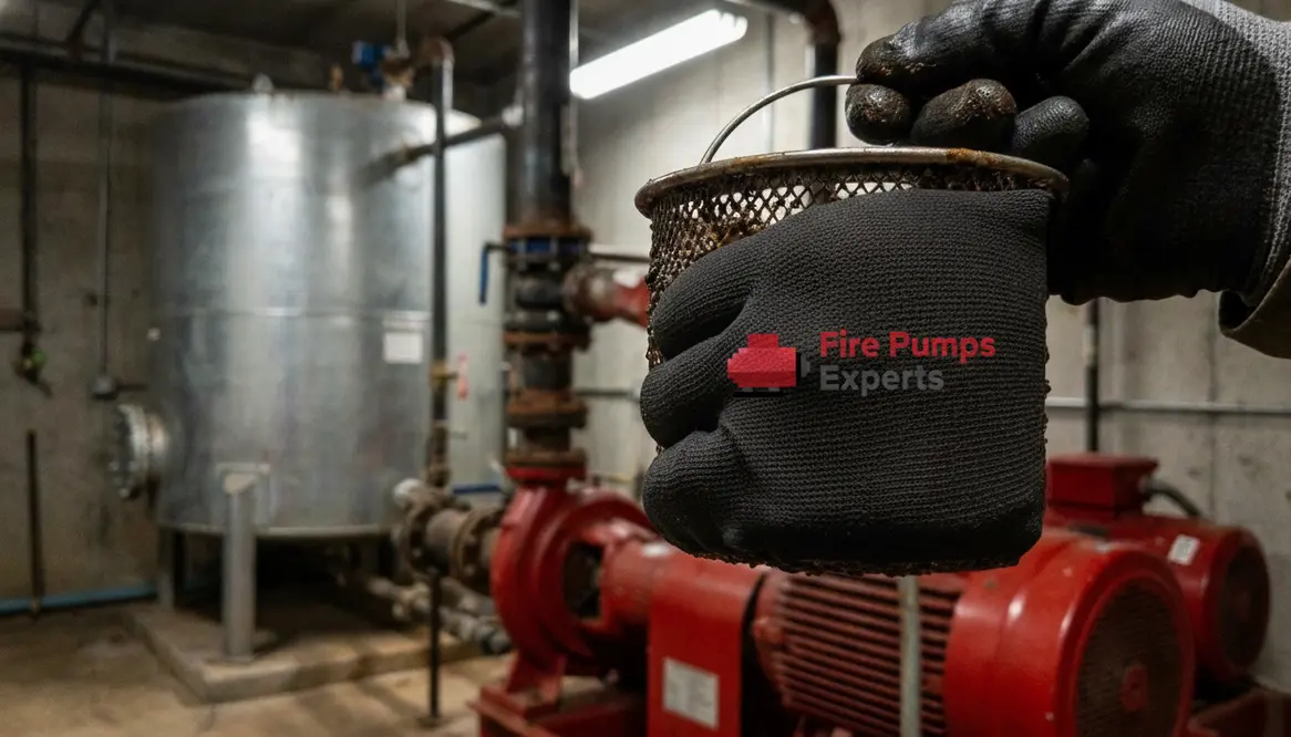 fire water tank maintenance, fire pump maintenance, water tank sediment