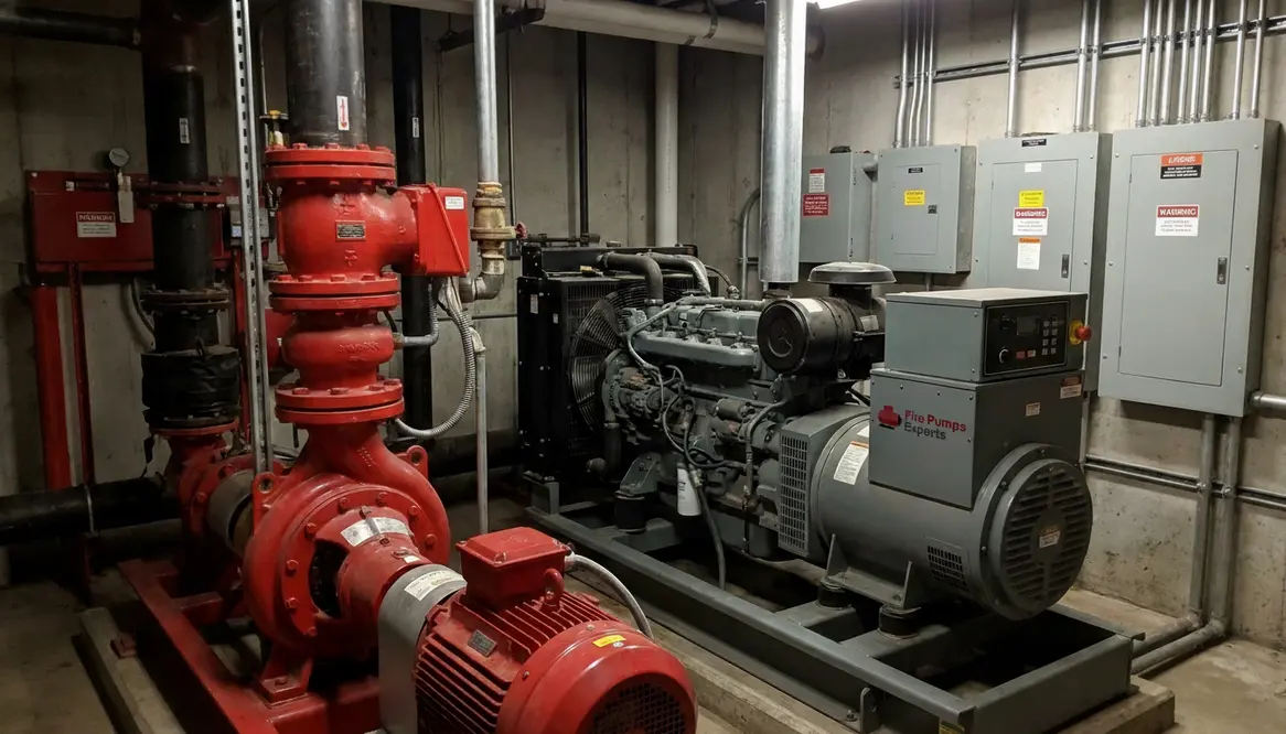 generator backup for fire pump