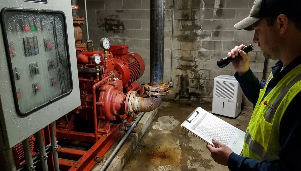high humidity in fire pump room