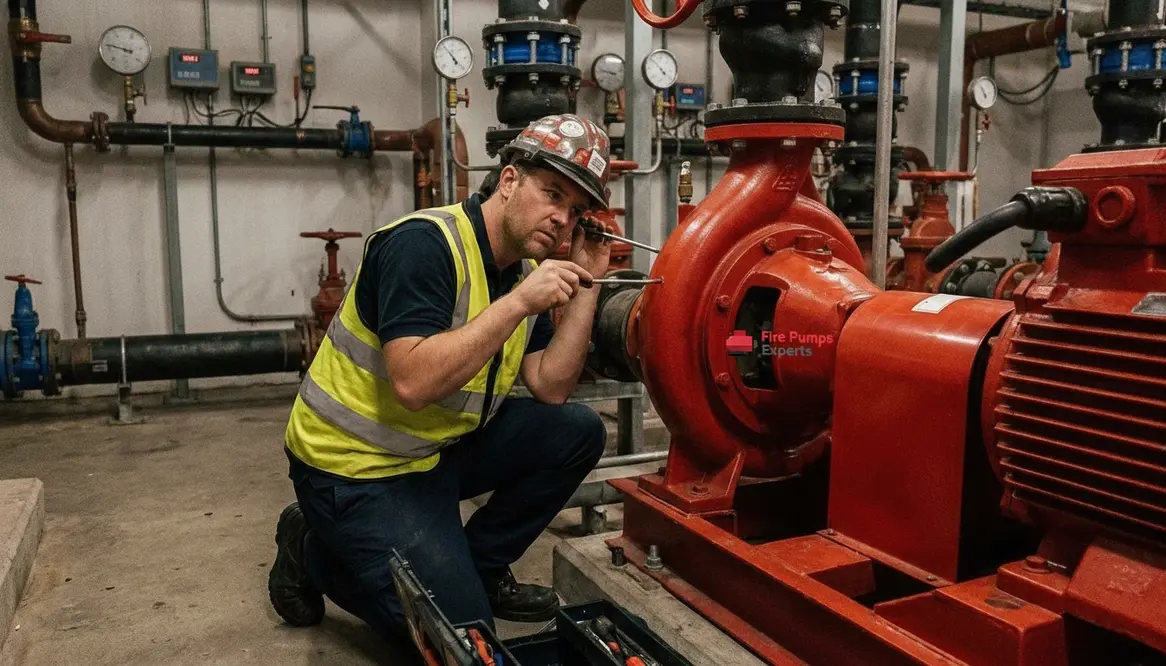 how to identify fire pump cavitation during testing