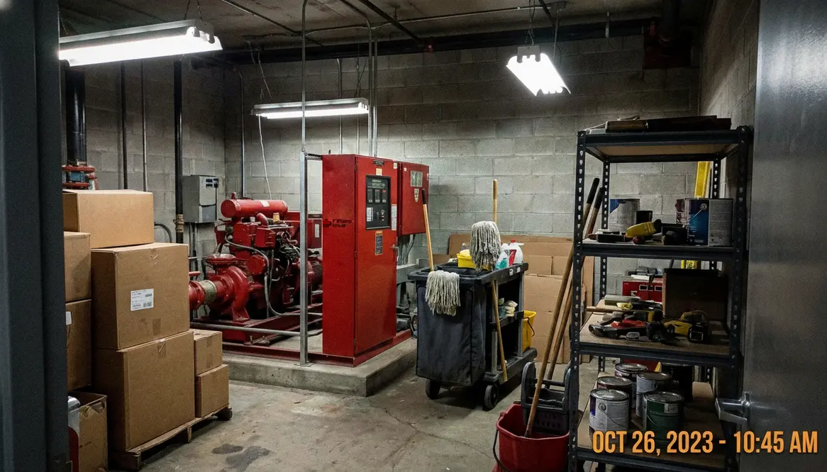 shared fire pump room