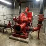 vertical split case fire pump