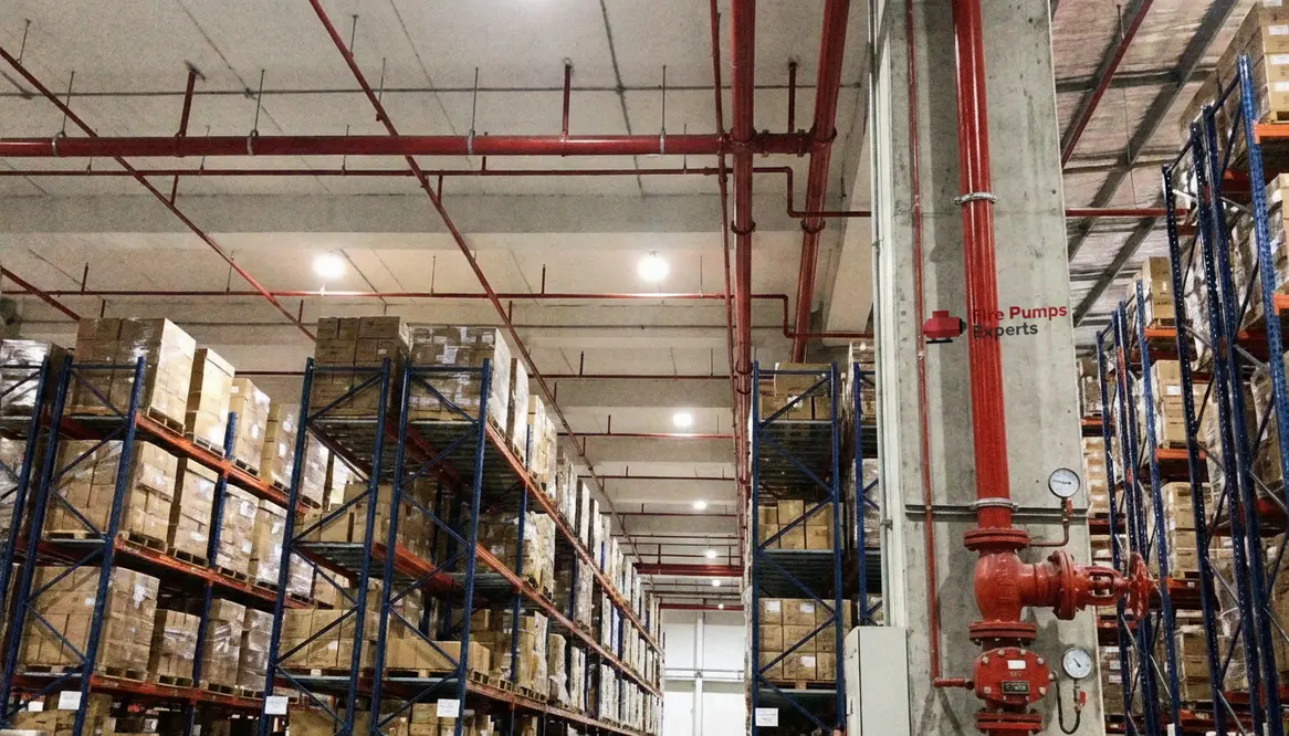 warehouse fire sprinkler system design