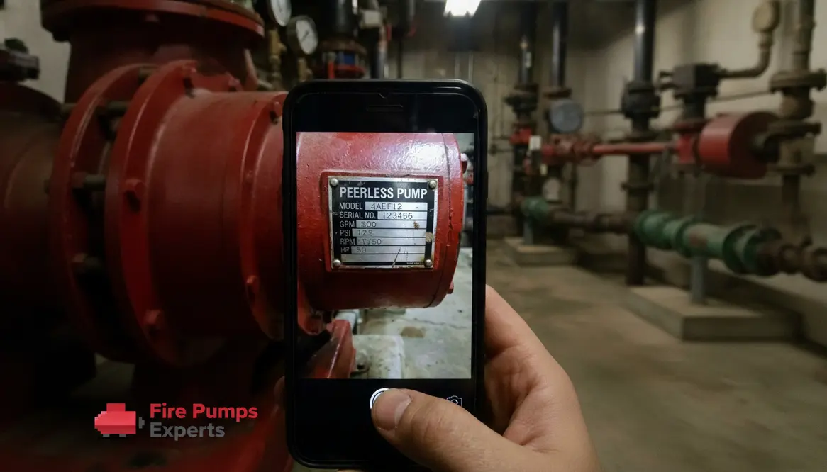 why record fire pump nameplate information
